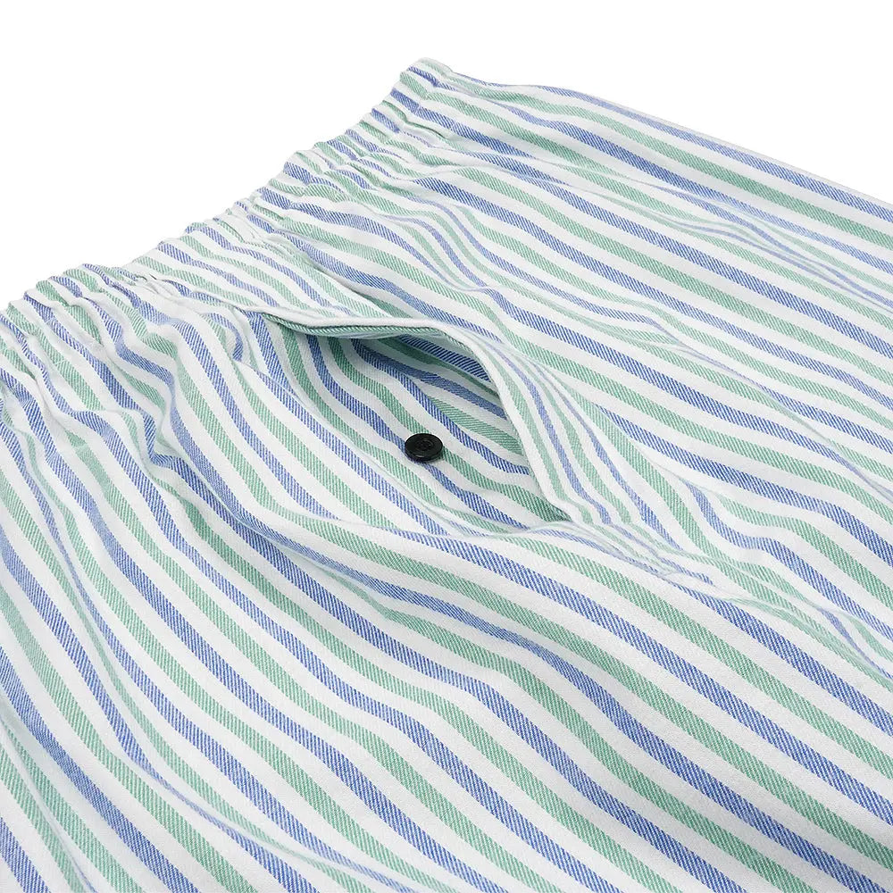 Aquascutum アクアスキュータム パジャマ 太番手ビエラストライプ - パジャマ RENOWNINX ONLINE SHOP