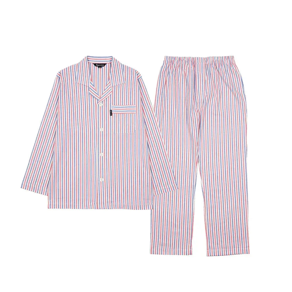 Aquascutum アクアスキュータム パジャマ 太番手ビエラストライプ - パジャマ RENOWNINX ONLINE SHOP