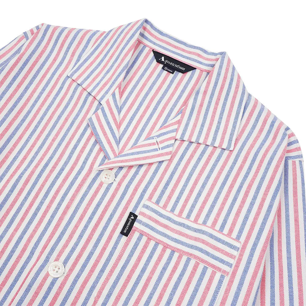 Aquascutum アクアスキュータム パジャマ 太番手ビエラストライプ - パジャマ RENOWNINX ONLINE SHOP