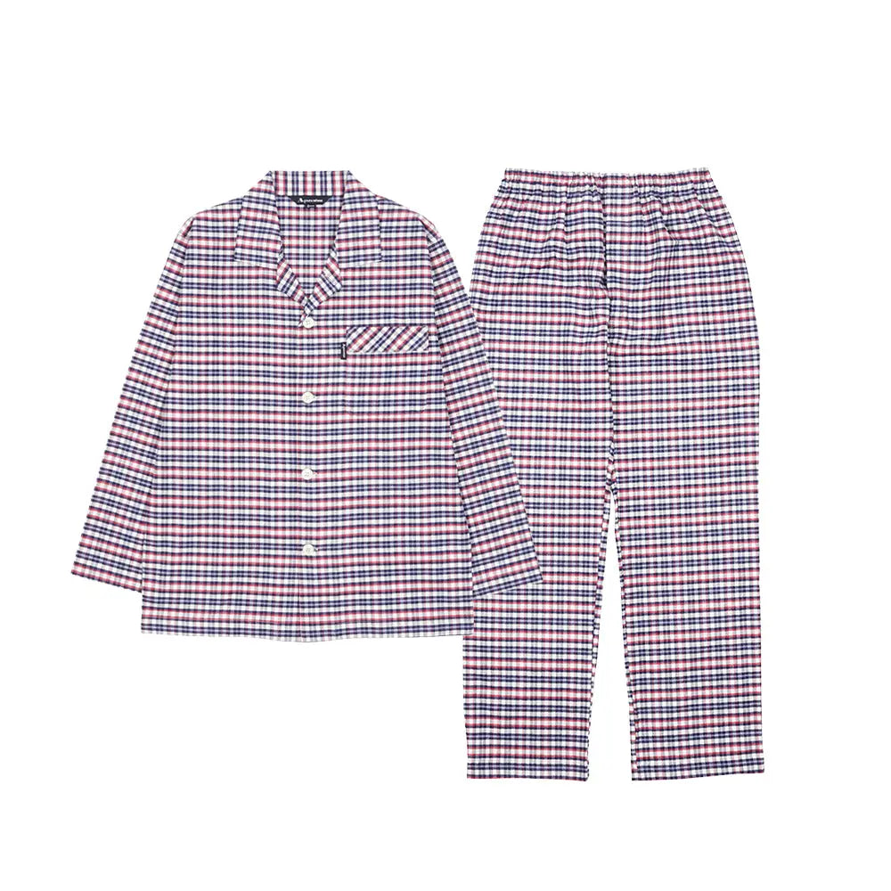 Aquascutum アクアスキュータム パジャマ ネルチェック - パジャマ Red / L RENOWNINX ONLINE SHOP