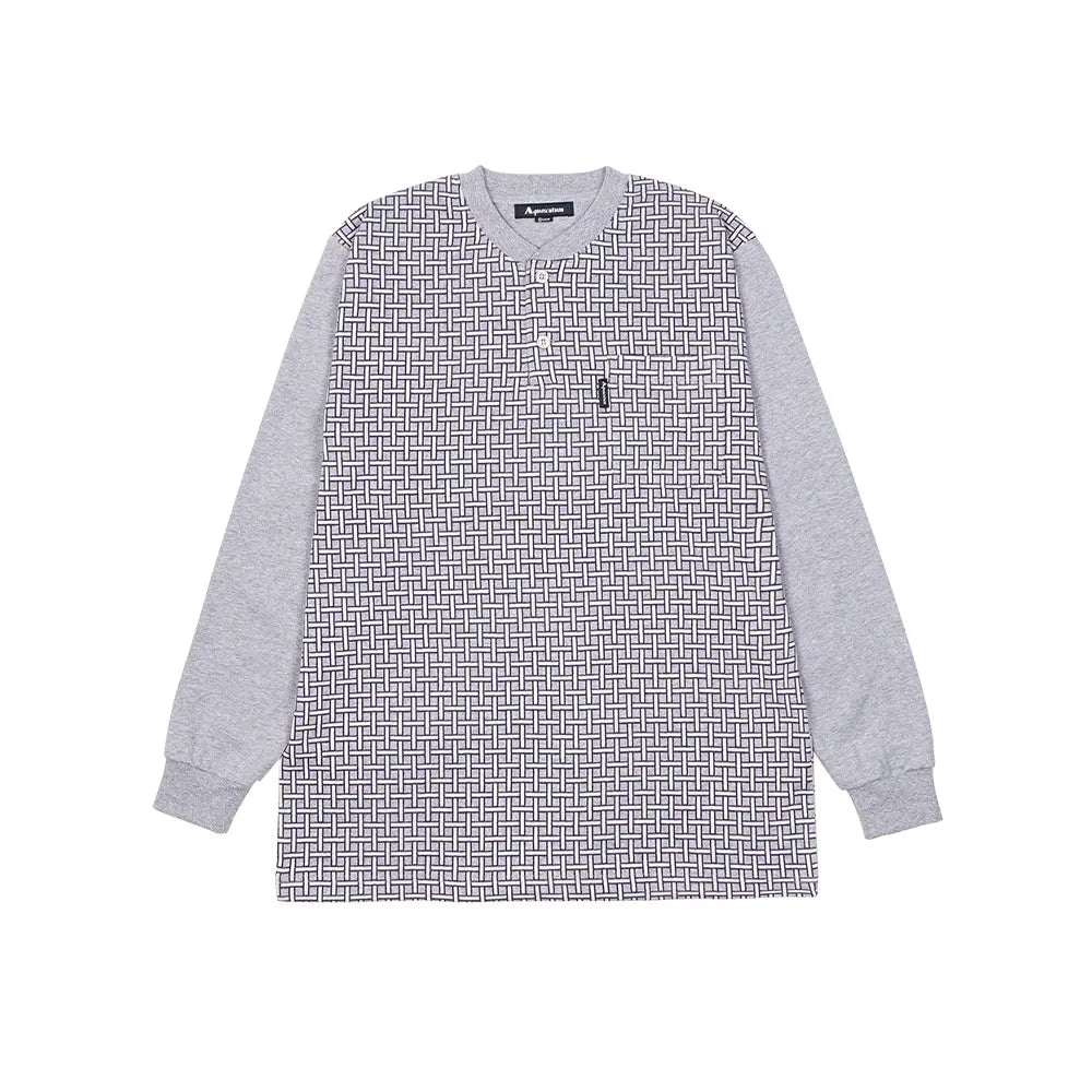 Aquascutum アクアスキュータム パジャマ Wジャガード ピーチヘンリー+ポンチ無地パンツ - パジャマ RENOWNINX ONLINE SHOP