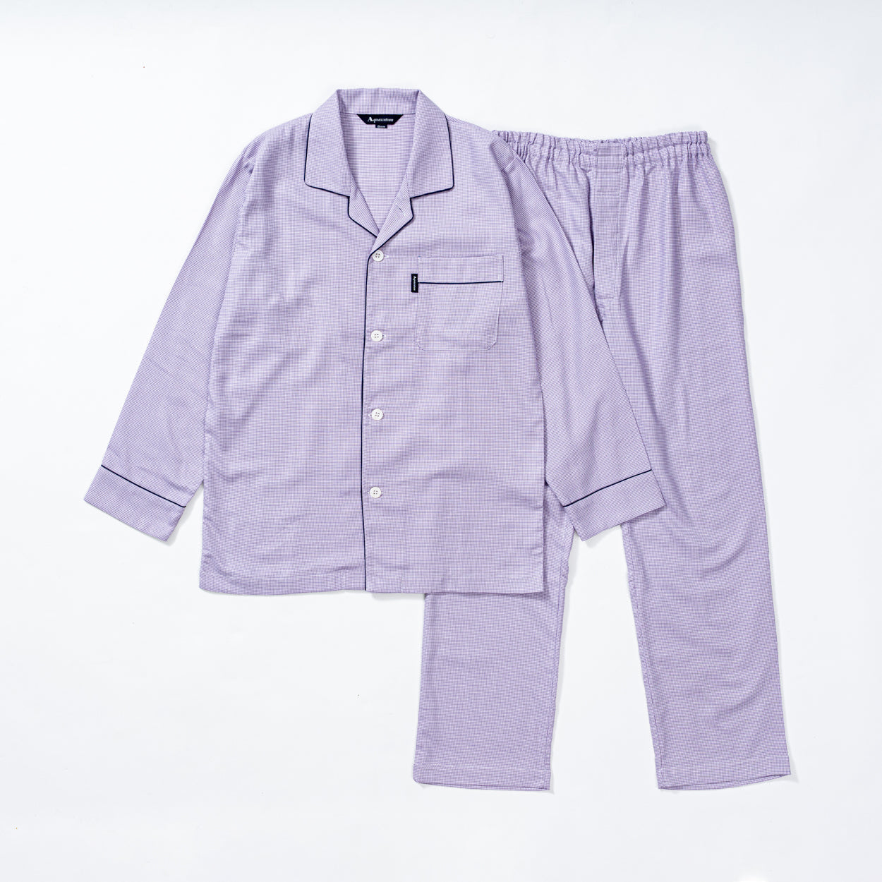 Aquascutum アクアスキュータム パジャマ ツイル無地調 - パジャマ RENOWNINX ONLINE SHOP