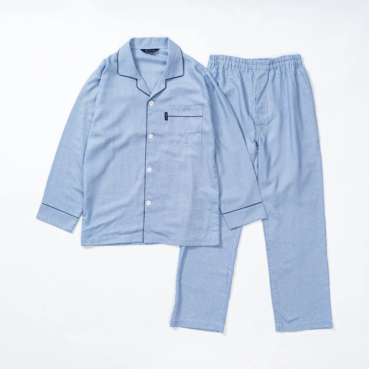 Aquascutum アクアスキュータム パジャマ ツイル無地調 - パジャマ Blue / L RENOWNINX ONLINE SHOP
