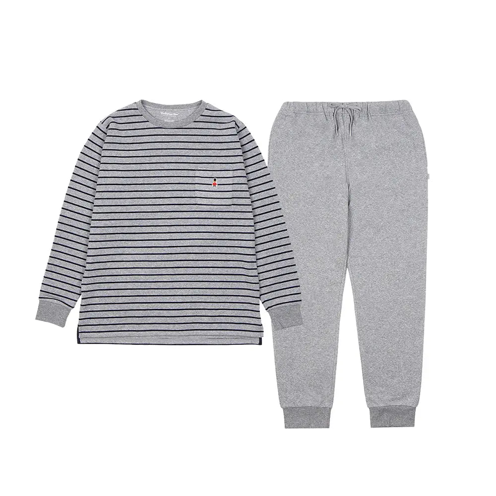 MACKINTOSH PHILOSOPHY マッキントッシュ フィロソフィー パジャマ パイルボーダー 裏起毛クルー+無地パンツ - パジャマ Gray / L RENOWNINX ONLINE SHOP