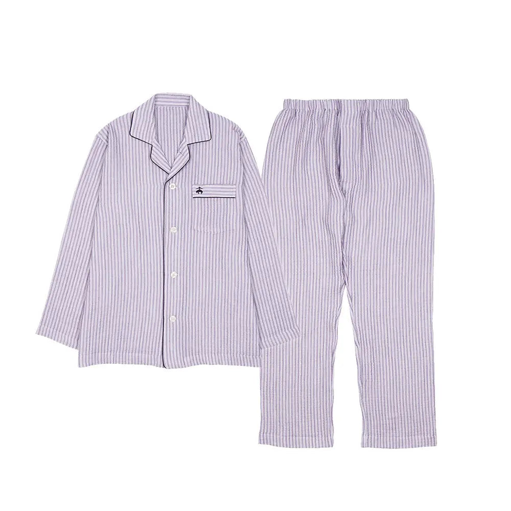 Brooks Brothers ブルックス ブラザーズ パジャマ 無撚糸トリプルガーゼストライプ - パジャマ Dark Purple / L RENOWNINX ONLINE SHOP