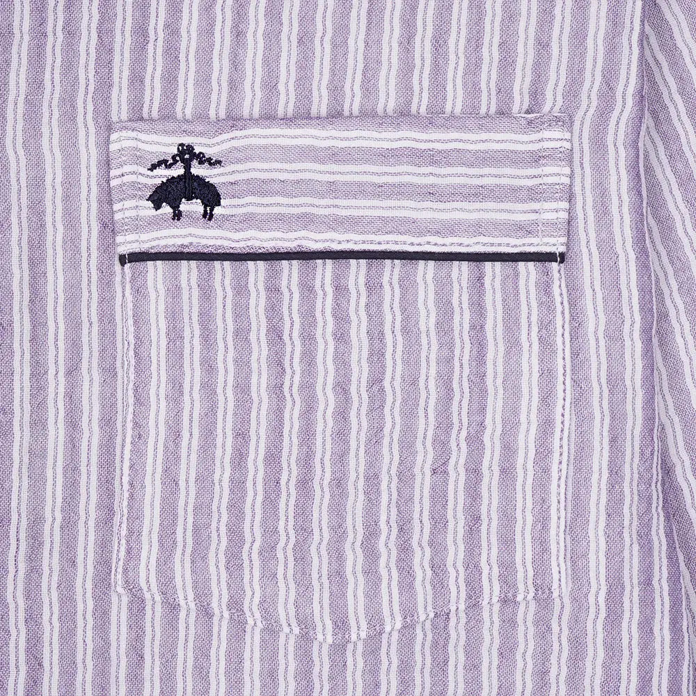 Brooks Brothers ブルックス ブラザーズ パジャマ 無撚糸トリプルガーゼストライプ - パジャマ  RENOWNINX ONLINE SHOP