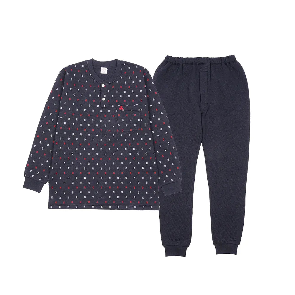 Brooks Brothers ブルックス ブラザーズ パジャマ キルトロゴジャガードヘンリー - パジャマ Navy / L RENOWNINX ONLINE SHOP