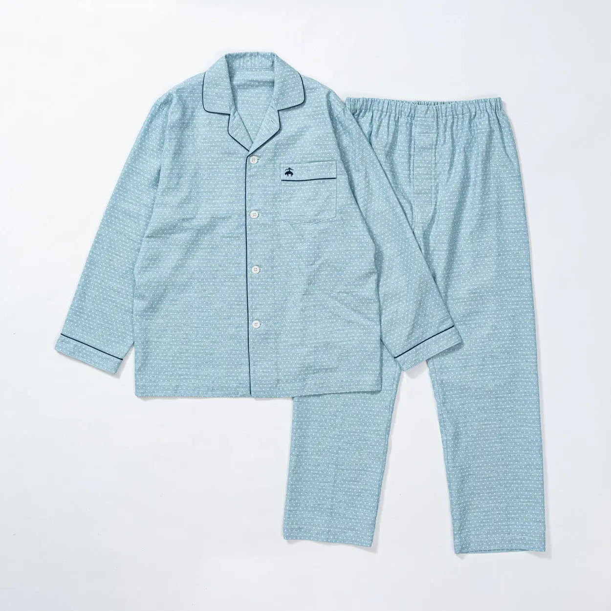 Brooks Brothers ブルックス ブラザーズ パジャマ ダブルガーゼドットジャカード - パジャマ Sax / L RENOWNINX ONLINE SHOP