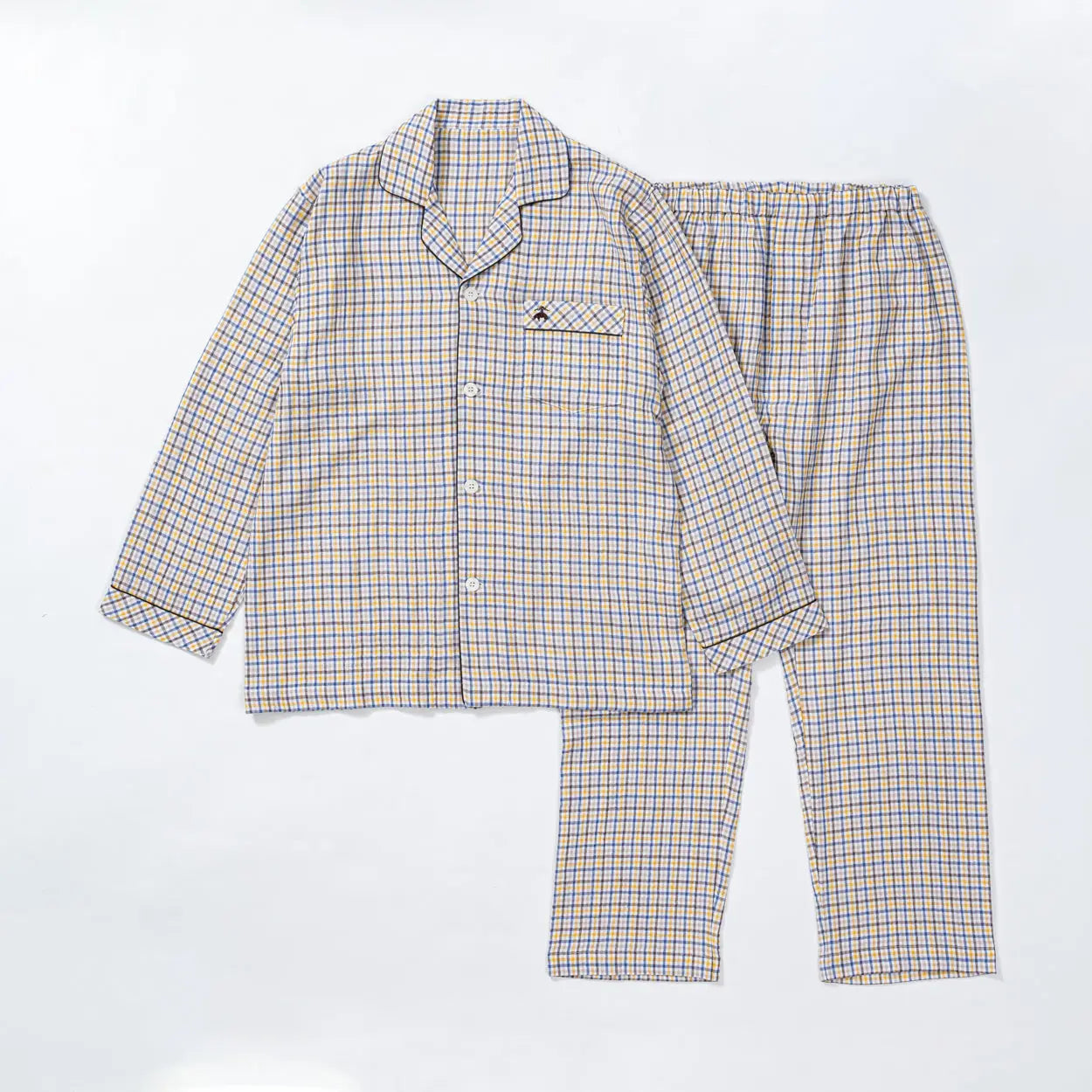 Brooks Brothers ブルックス ブラザーズ パジャマ やわらかダブルガーゼチェック - パジャマ Yellow / L RENOWNINX ONLINE SHOP