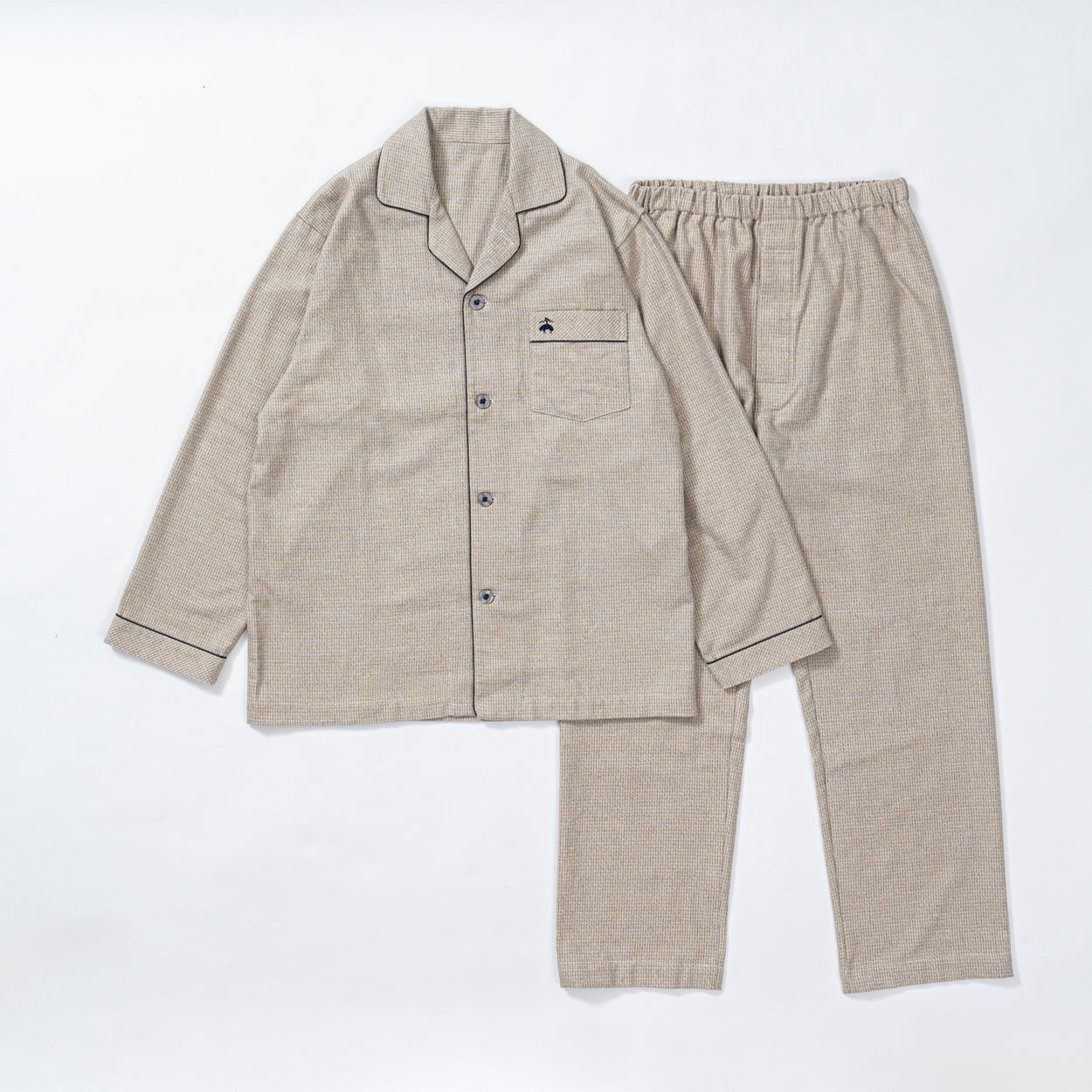 Brooks Brothers ブルックス ブラザーズ パジャマ ハイヒートネル横糸より杢チェック - パジャマ Yellow / L RENOWNINX ONLINE SHOP