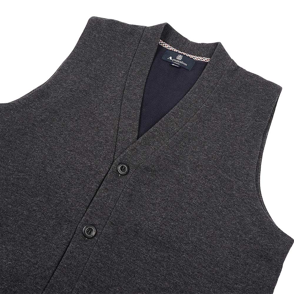 Aquascutum アクアスキュータム 綿100% 杢裏毛裏起毛ベスト - ガウンはおりもの RENOWNINX ONLINE SHOP