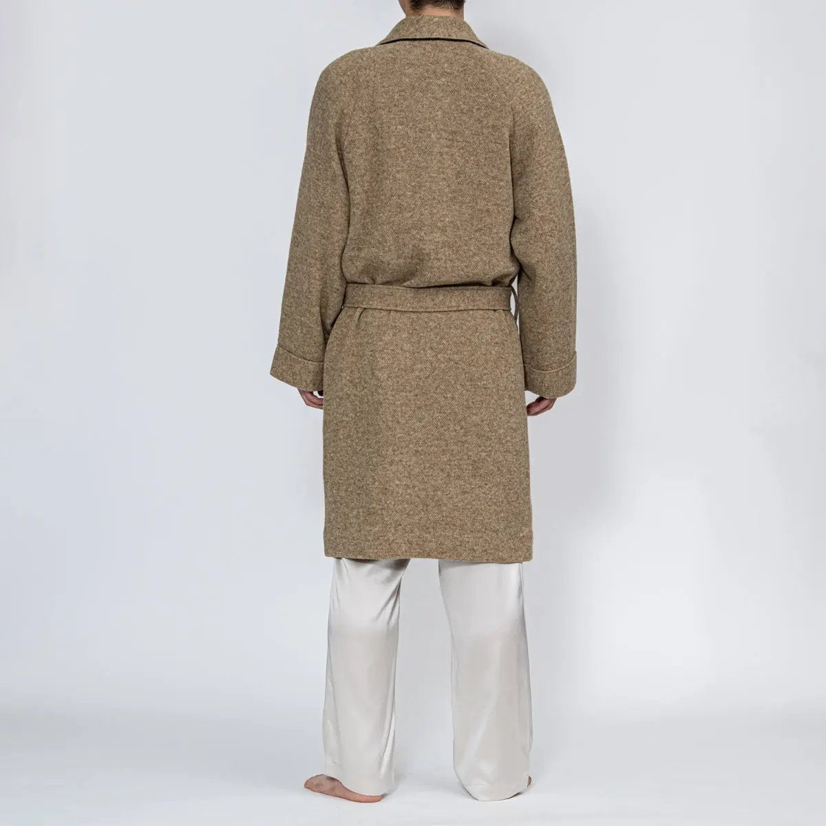 Aquascutum アクアスキュータム ウールダブルニット杢無地ミドルガウン - ガウンはおりもの RENOWNINX ONLINE SHOP