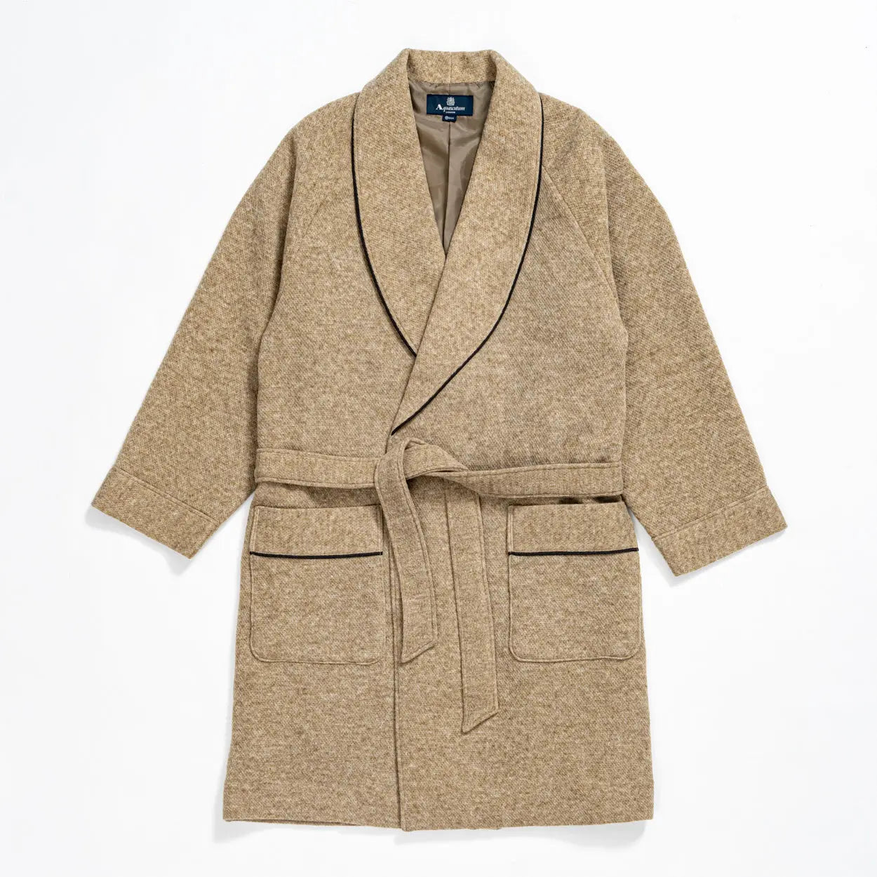 Aquascutum アクアスキュータム ウールダブルニット杢無地ミドルガウン - ガウンはおりもの RENOWNINX ONLINE SHOP