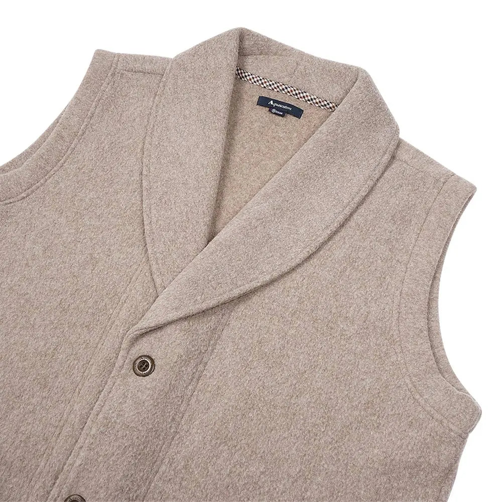 Aquascutum アクアスキュータム TRフリース無地ベスト - ガウンはおりもの RENOWNINX ONLINE SHOP