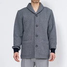 Aquascutum アクアスキュータム  キルト杢バーズアイジャケット - ガウンはおりもの Navy / L RENOWNINX ONLINE SHOP