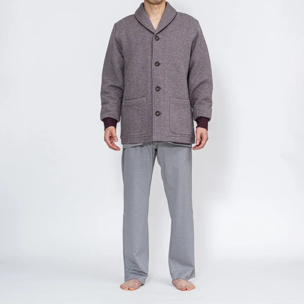 Aquascutum アクアスキュータム  キルト杢バーズアイジャケット - ガウンはおりもの  RENOWNINX ONLINE SHOP