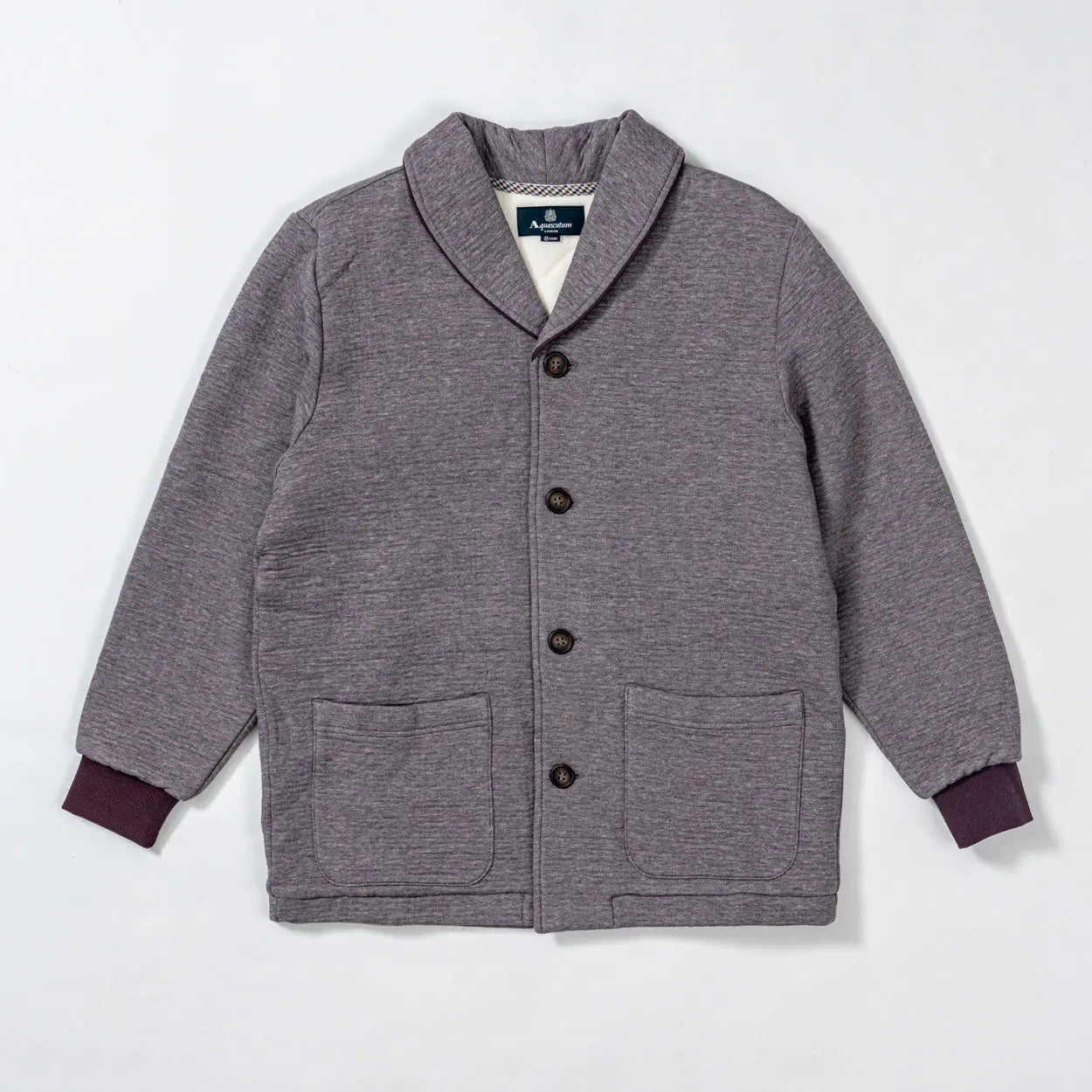 Aquascutum アクアスキュータム キルト杢バーズアイジャケット - ガウンはおりもの RENOWNINX ONLINE SHOP