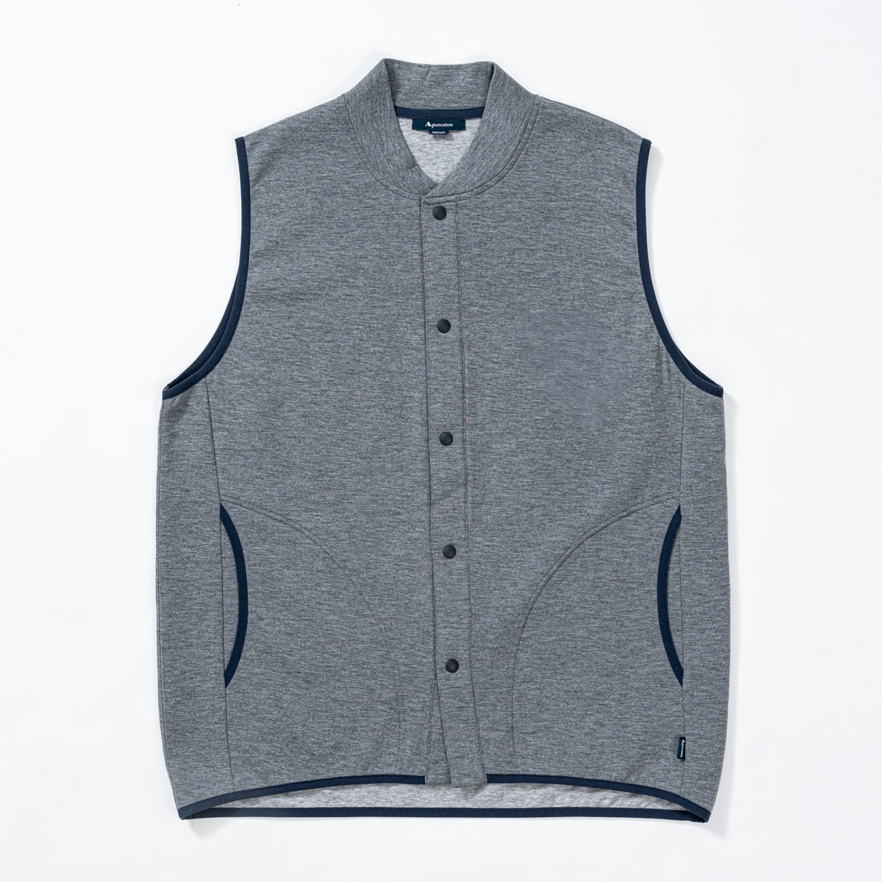 Aquascutum アクアスキュータム TR Cカードボード無地ベスト - ガウンはおりもの Gray / L RENOWNINX ONLINE SHOP