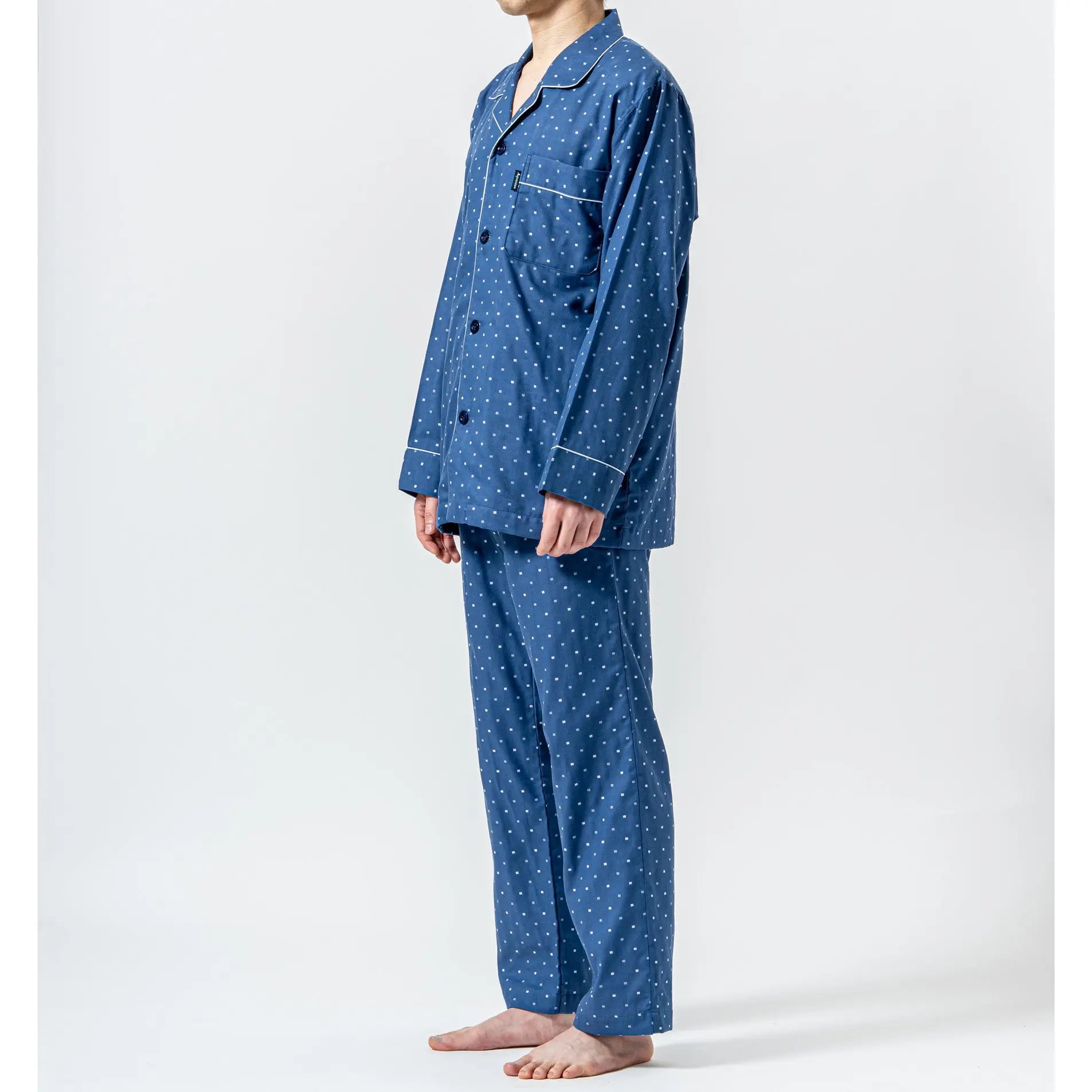 Aquascutum アクアスキュータム パジャマ ガーゼ小紋柄スーパーソフト - パジャマ RENOWNINX ONLINE SHOP