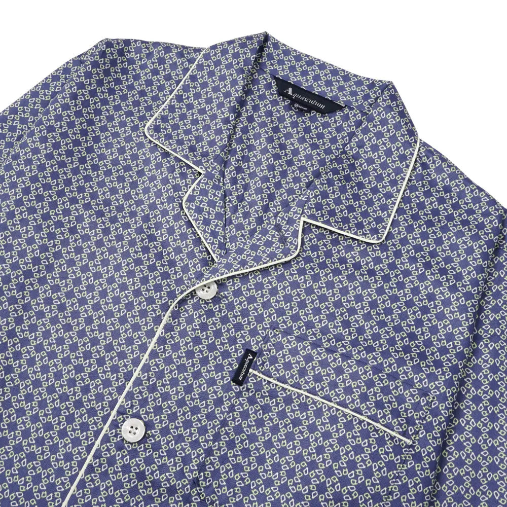 Aquascutum アクアスキュータム 超長綿40サテンプリント小紋 - パジャマ RENOWNINX ONLINE SHOP