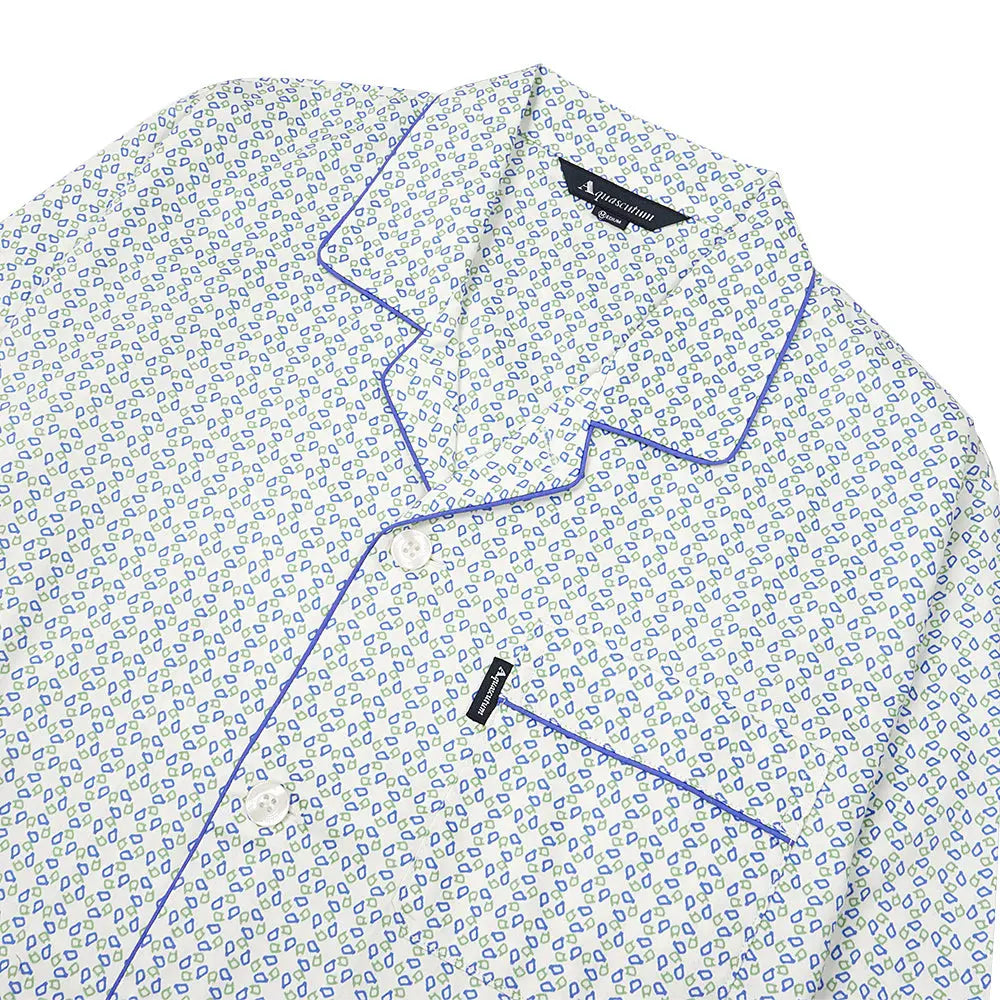 Aquascutum アクアスキュータム 超長綿40サテンプリント小紋 - パジャマ RENOWNINX ONLINE SHOP