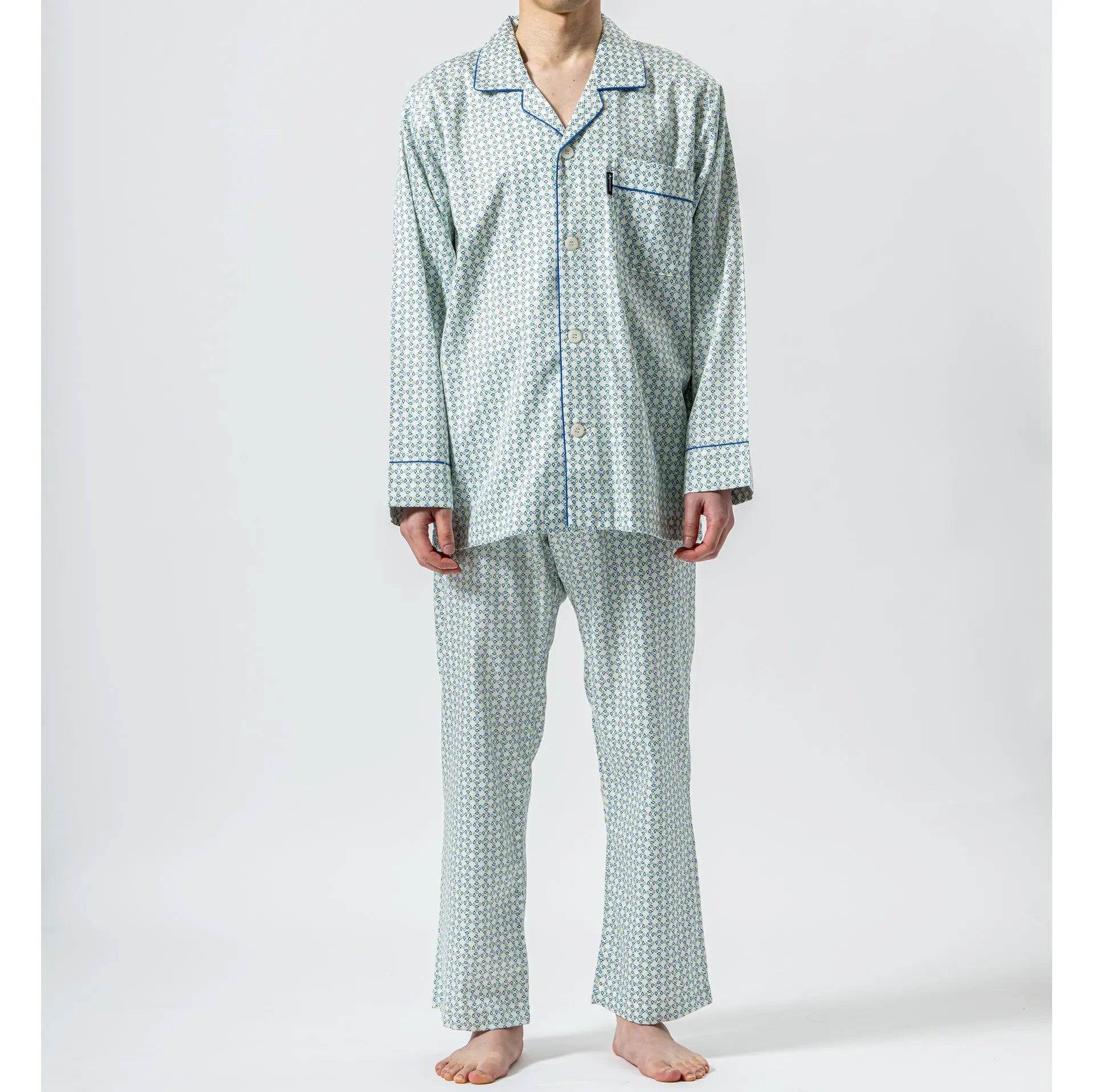 Aquascutum アクアスキュータム 超長綿40サテンプリント小紋 - パジャマ RENOWNINX ONLINE SHOP