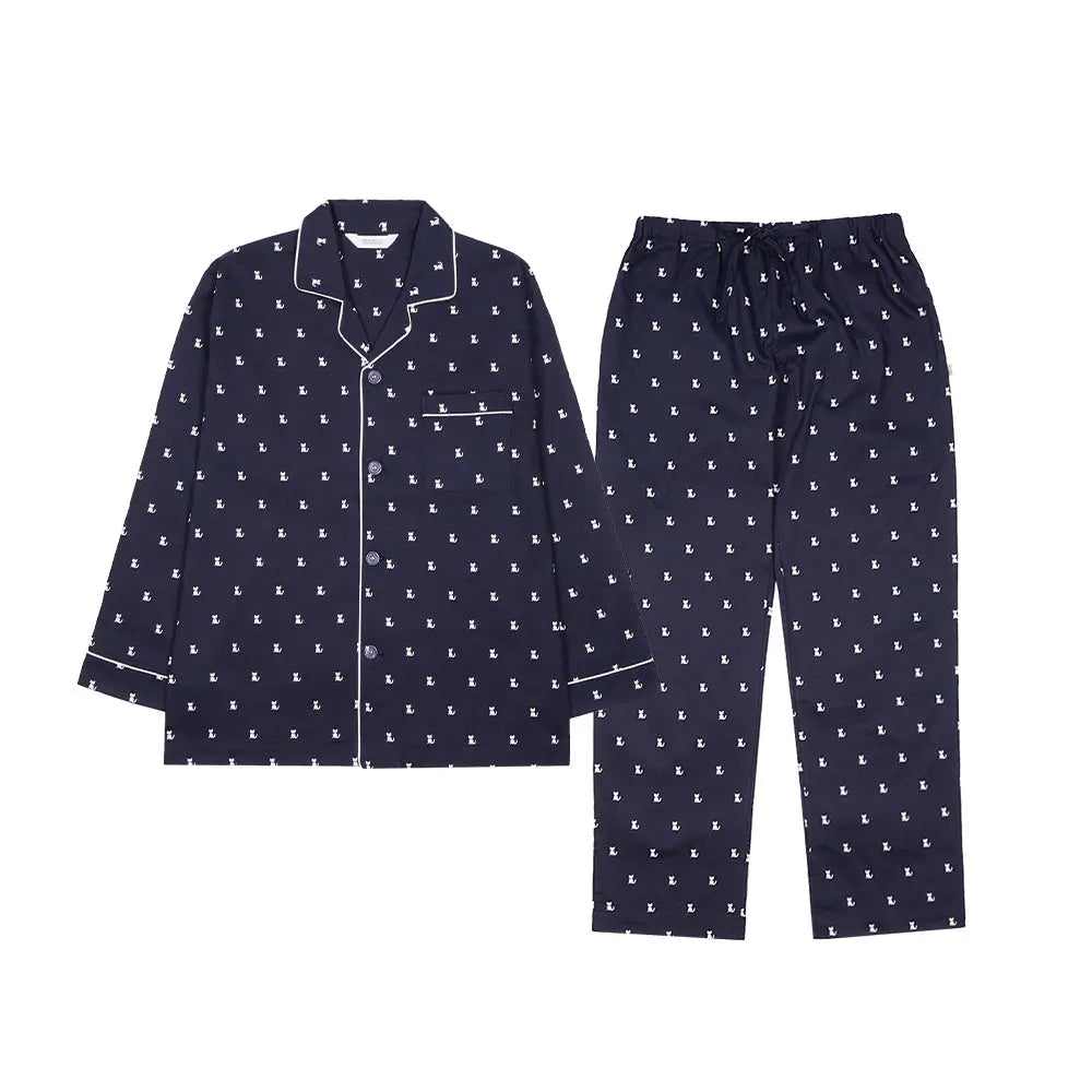 MACKINTOSH PHILOSOPHY マッキントッシュ フィロソフィー パジャマ ピケプリントキャット - パジャマ Navy / L RENOWNINX ONLINE SHOP