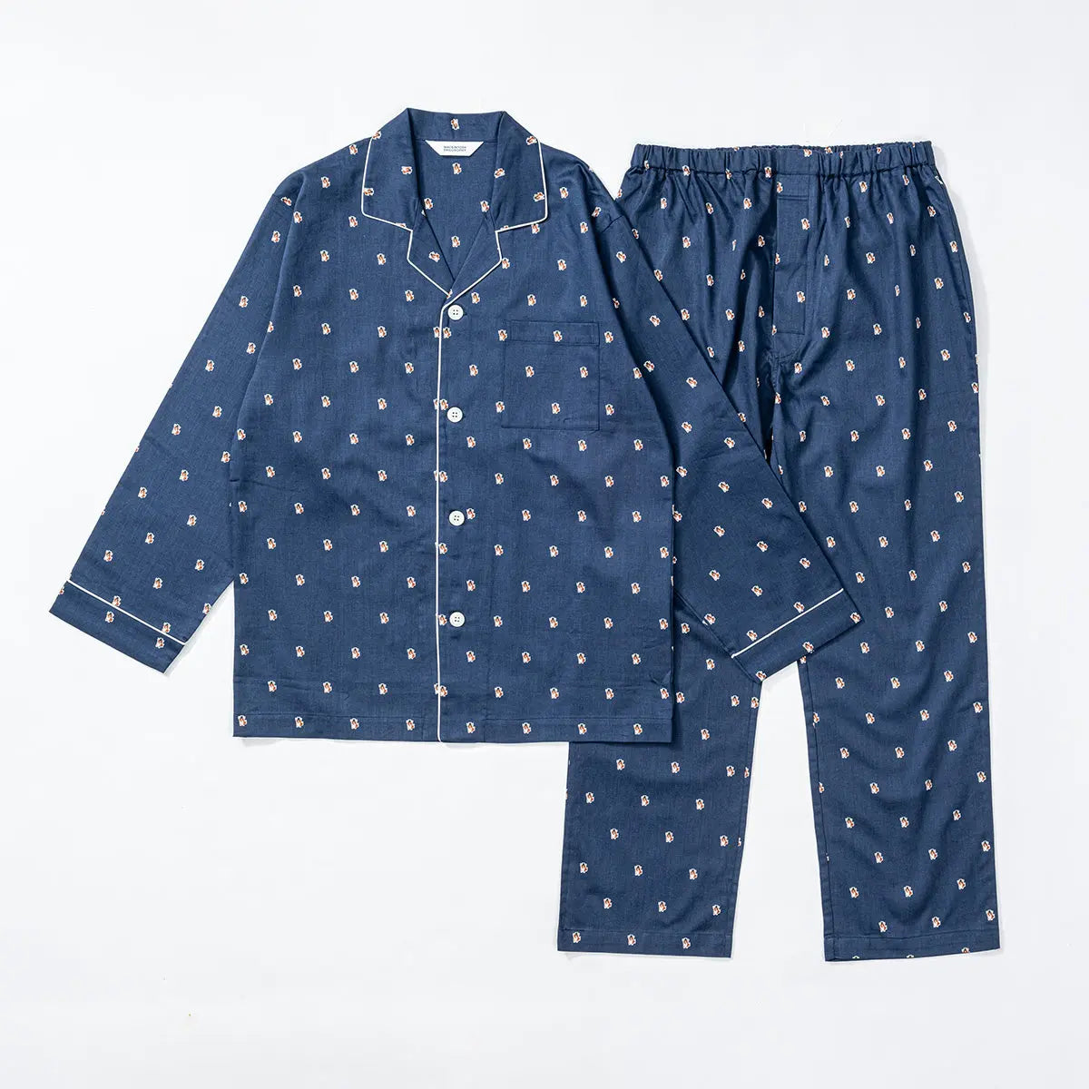 MACKINTOSH PHILOSOPHY マッキントッシュ フィロソフィー パジャマ サテンプリントコーギー - パジャマ Navy / LL RENOWNINX ONLINE SHOP