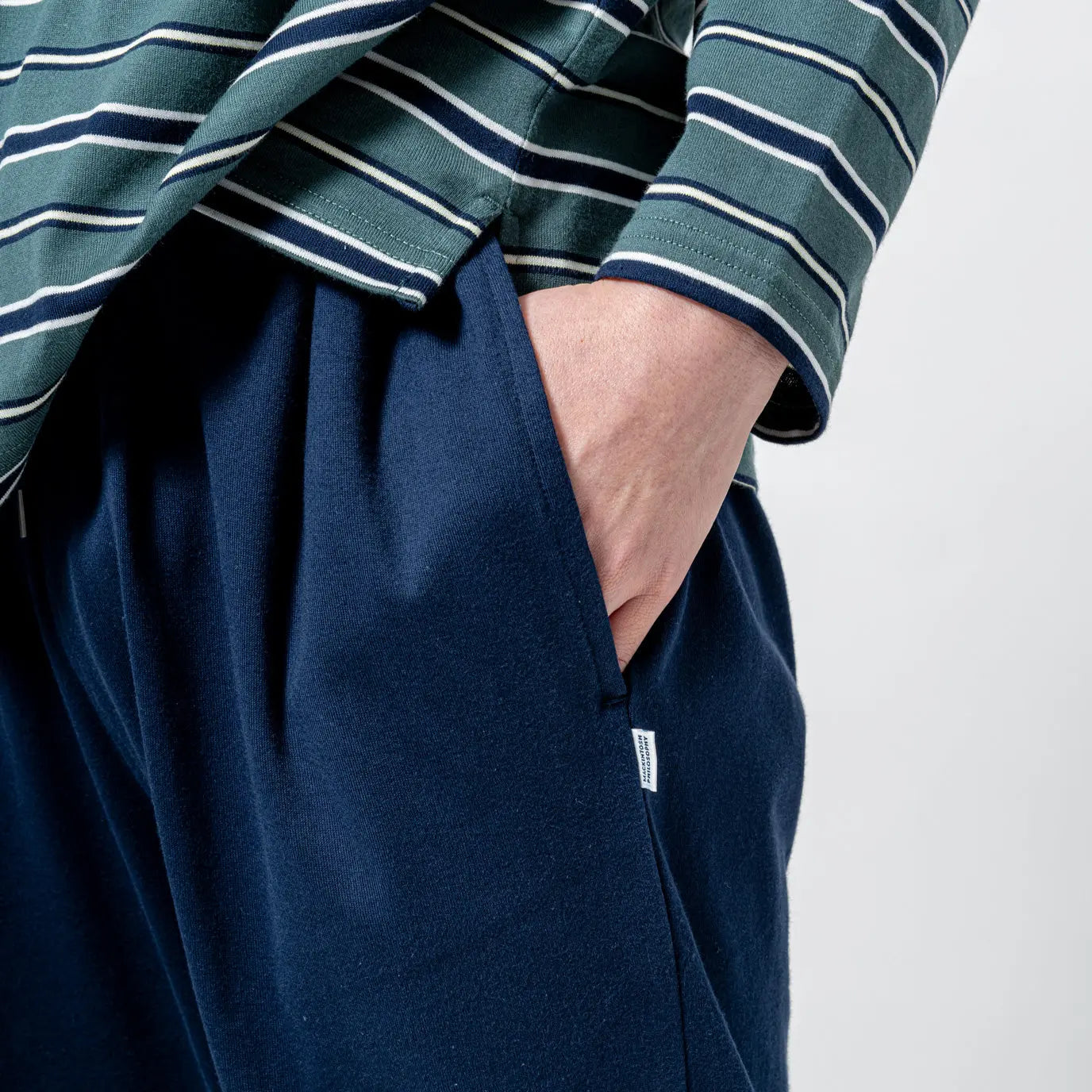 MACKINTOSH PHILOSOPHY マッキントッシュ フィロソフィー パジャマ 40 2天竺ボーダークルー+無地パンツ - パジャマ RENOWNINX ONLINE SHOP