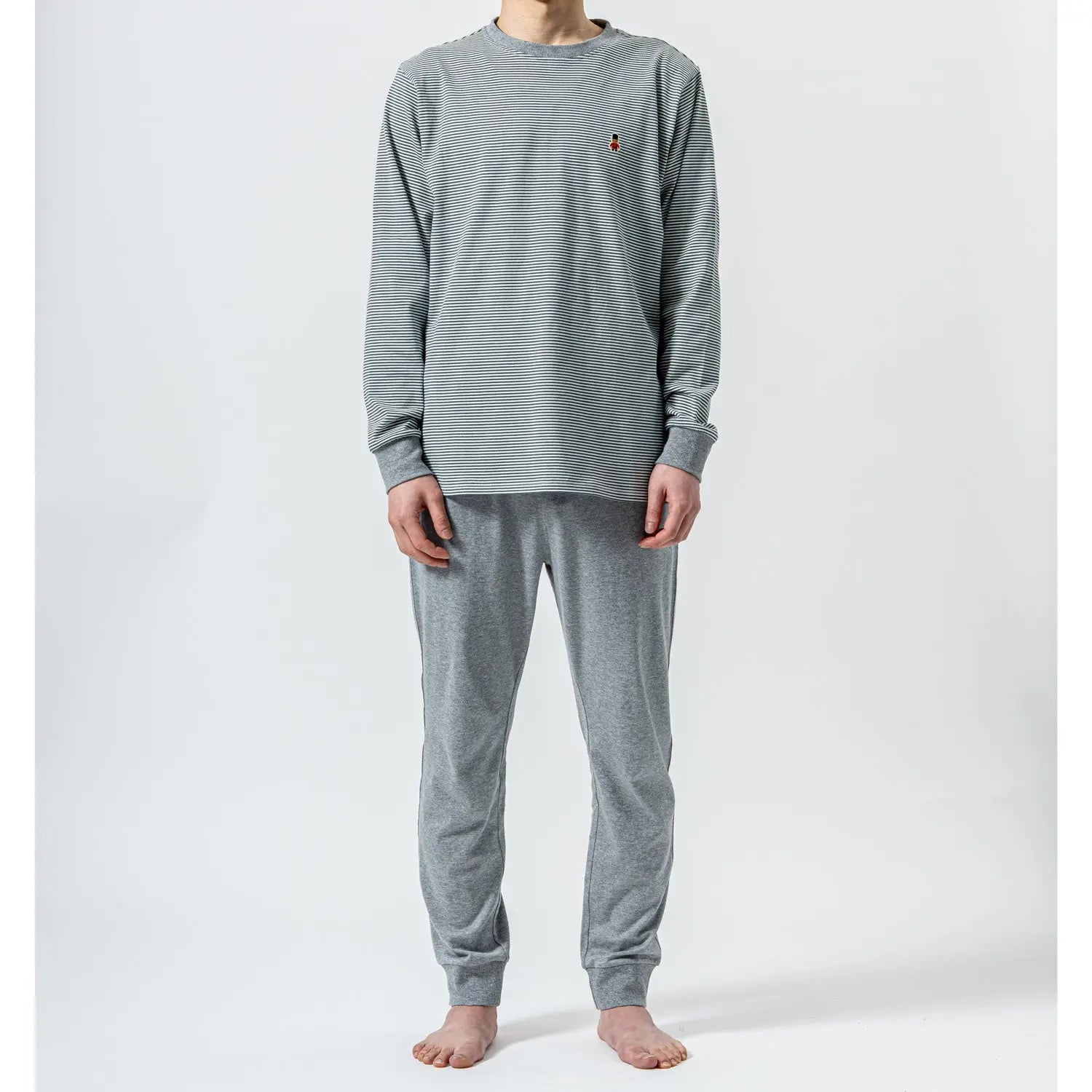 MACKINTOSH PHILOSOPHY マッキントッシュ フィロソフィー パジャマ 40 2天竺細ボーダークルー+無地パンツ - パジャマ Green / L RENOWNINX ONLINE SHOP