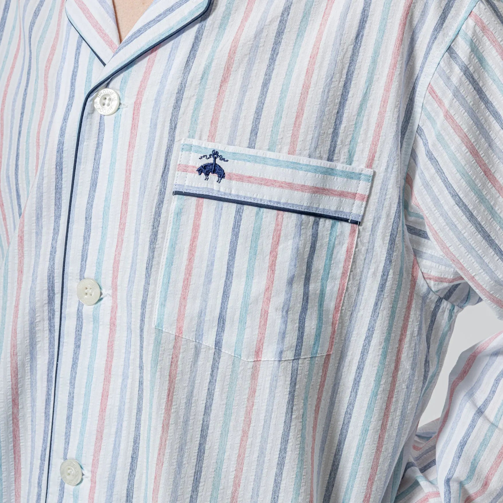 Brooks Brothers ブルックス ブラザーズ パジャマ 水彩画風サッカーストライプ - パジャマ RENOWNINX ONLINE SHOP