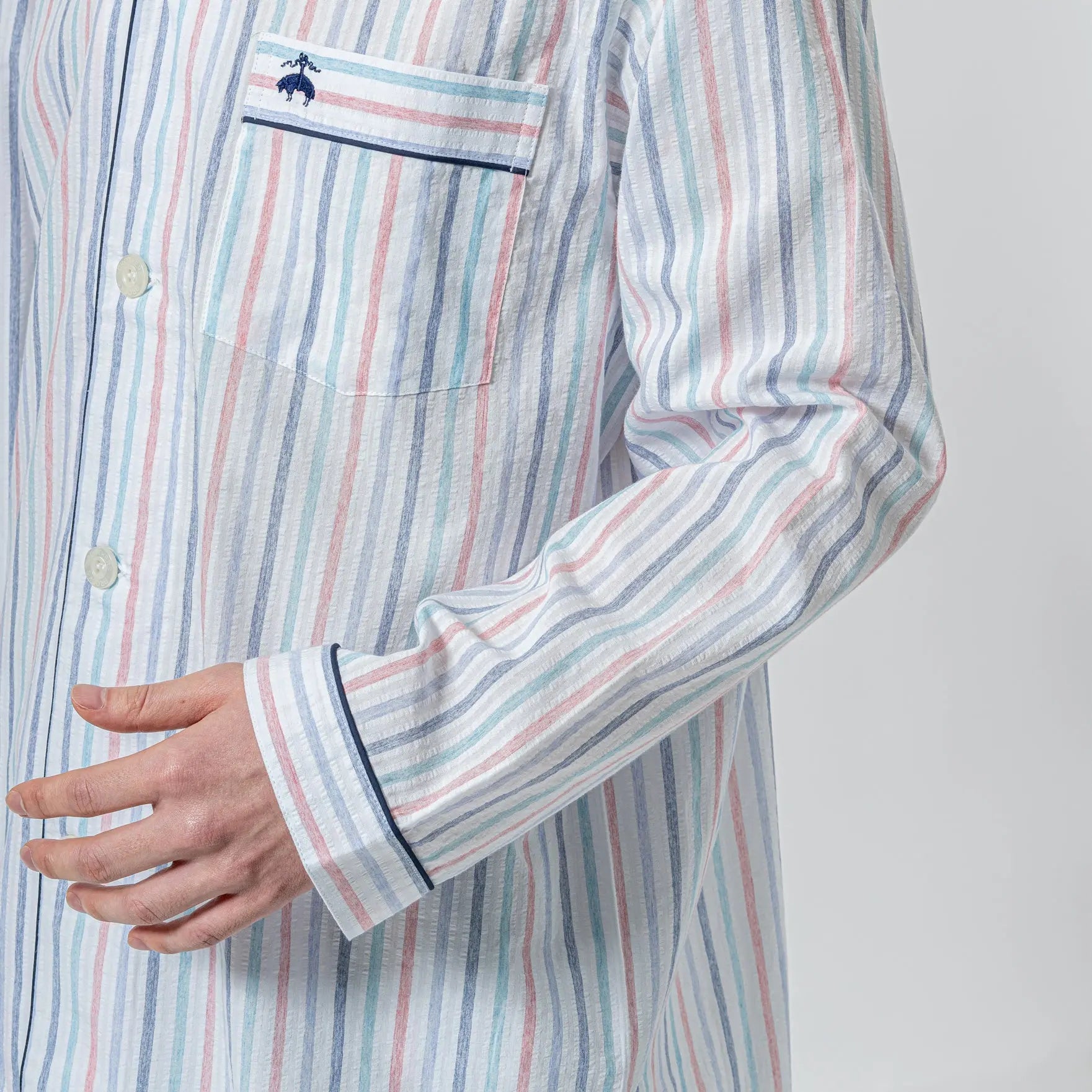 Brooks Brothers ブルックス ブラザーズ パジャマ 水彩画風サッカーストライプ - パジャマ RENOWNINX ONLINE SHOP