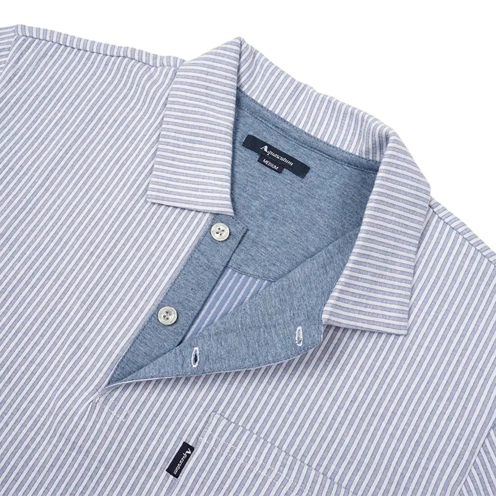 Aquascutum アクアスキュータム 綿ニットサッカーストライプ 衿付き - ルームウェア RENOWNINX ONLINE SHOP