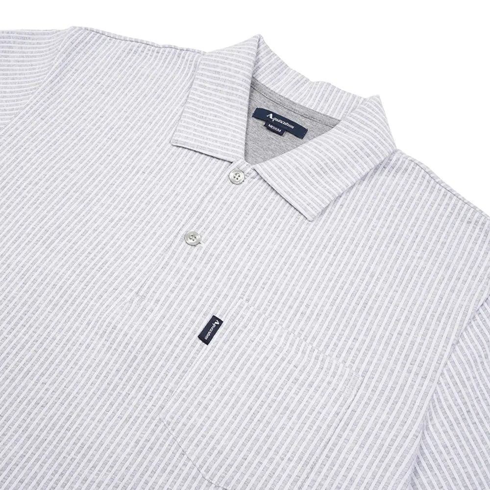 Aquascutum アクアスキュータム 綿ニットサッカーストライプ 衿付き - ルームウェア RENOWNINX ONLINE SHOP