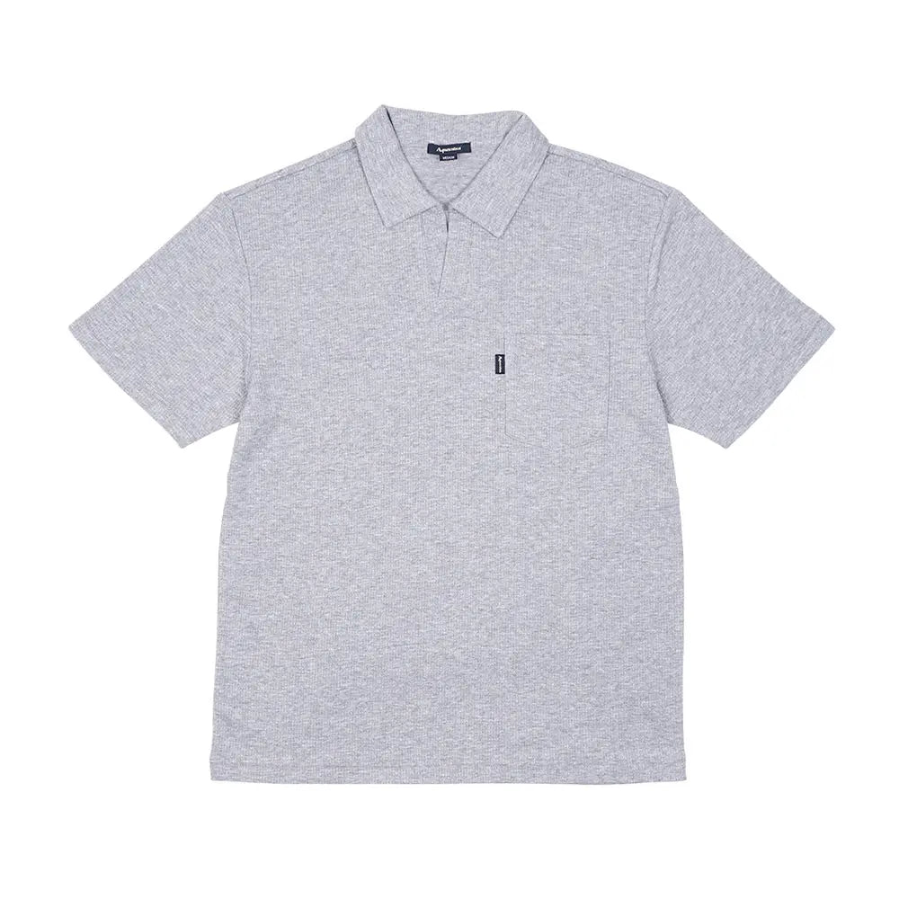 Aquascutum アクアスキュータム 変形ワッフル無地&ボーダー 衿付き - ルームウェア Gray / L RENOWNINX ONLINE SHOP