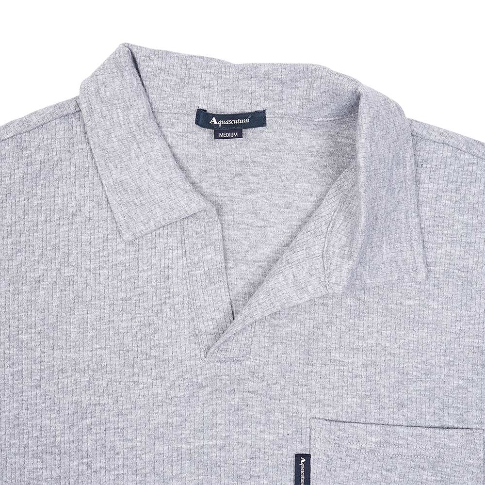 Aquascutum アクアスキュータム 変形ワッフル無地&ボーダー 衿付き - ルームウェア RENOWNINX ONLINE SHOP