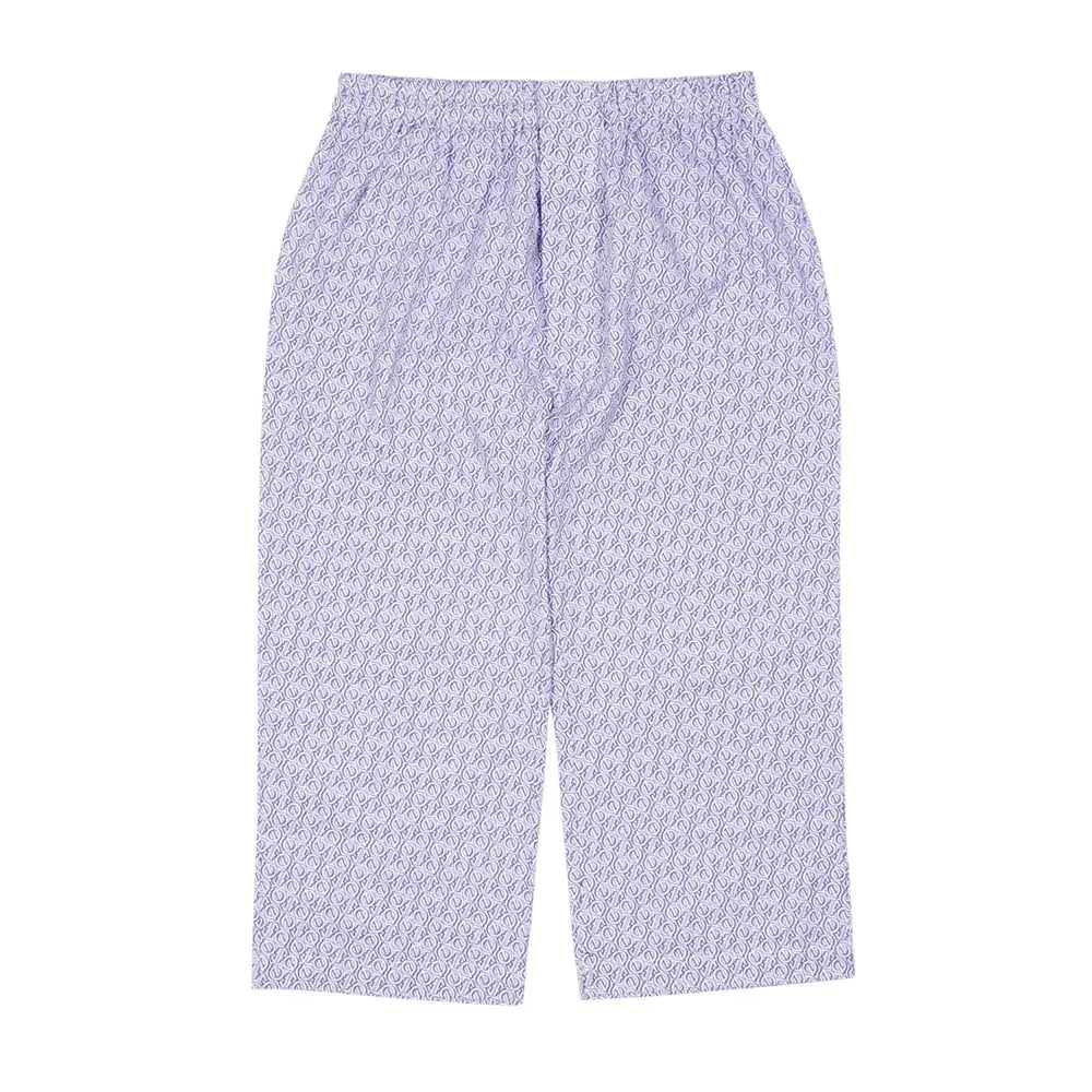 Aquascutum アクアスキュータム パジャマ 60リップルプリントモノグラム AQ半袖7分パンツ 衿なしV - パジャマ RENOWNINX ONLINE SHOP