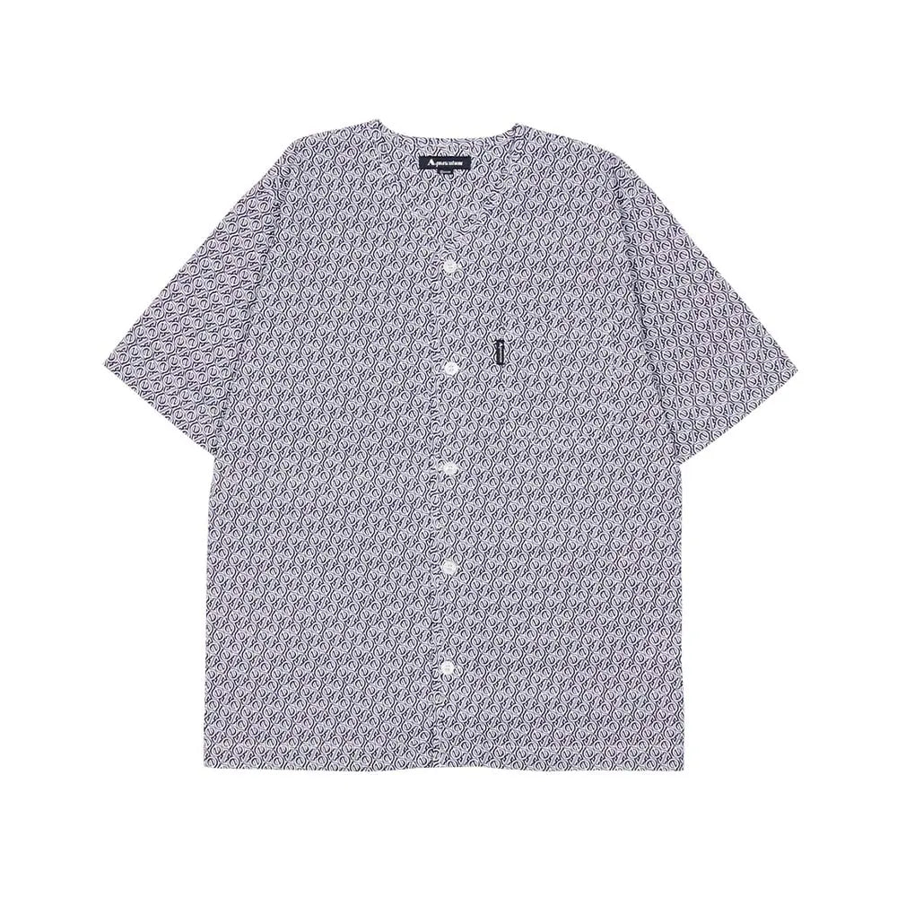 Aquascutum アクアスキュータム パジャマ 60リップルプリントモノグラム AQ半袖7分パンツ 衿なしV - パジャマ RENOWNINX ONLINE SHOP