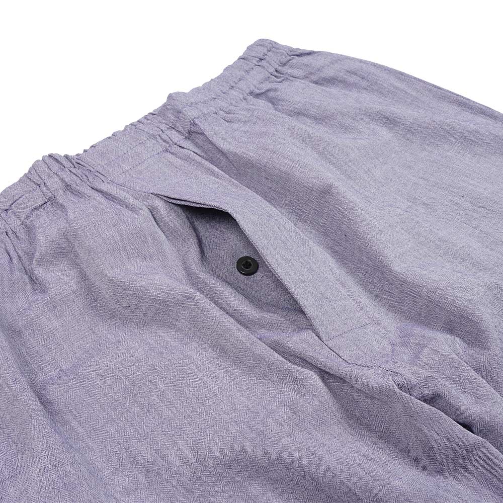 Aquascutum アクアスキュータム パジャマ クレープボーダー+シャンブレー 6分袖7分パンツ 衿なし - パジャマ RENOWNINX ONLINE SHOP