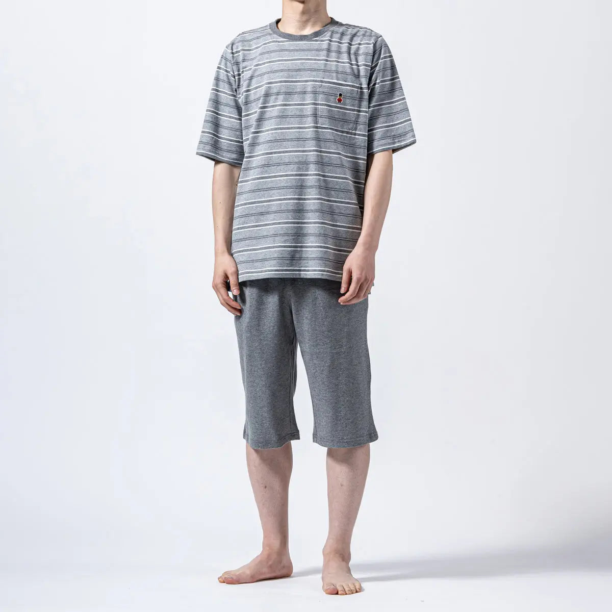 MACKINTOSH PHILOSOPHY マッキントッシュ フィロソフィー パジャマ 40/2天竺ボーダークルー半袖+無地ハーフパンツ - パジャマ RENOWNINX ONLINE SHOP