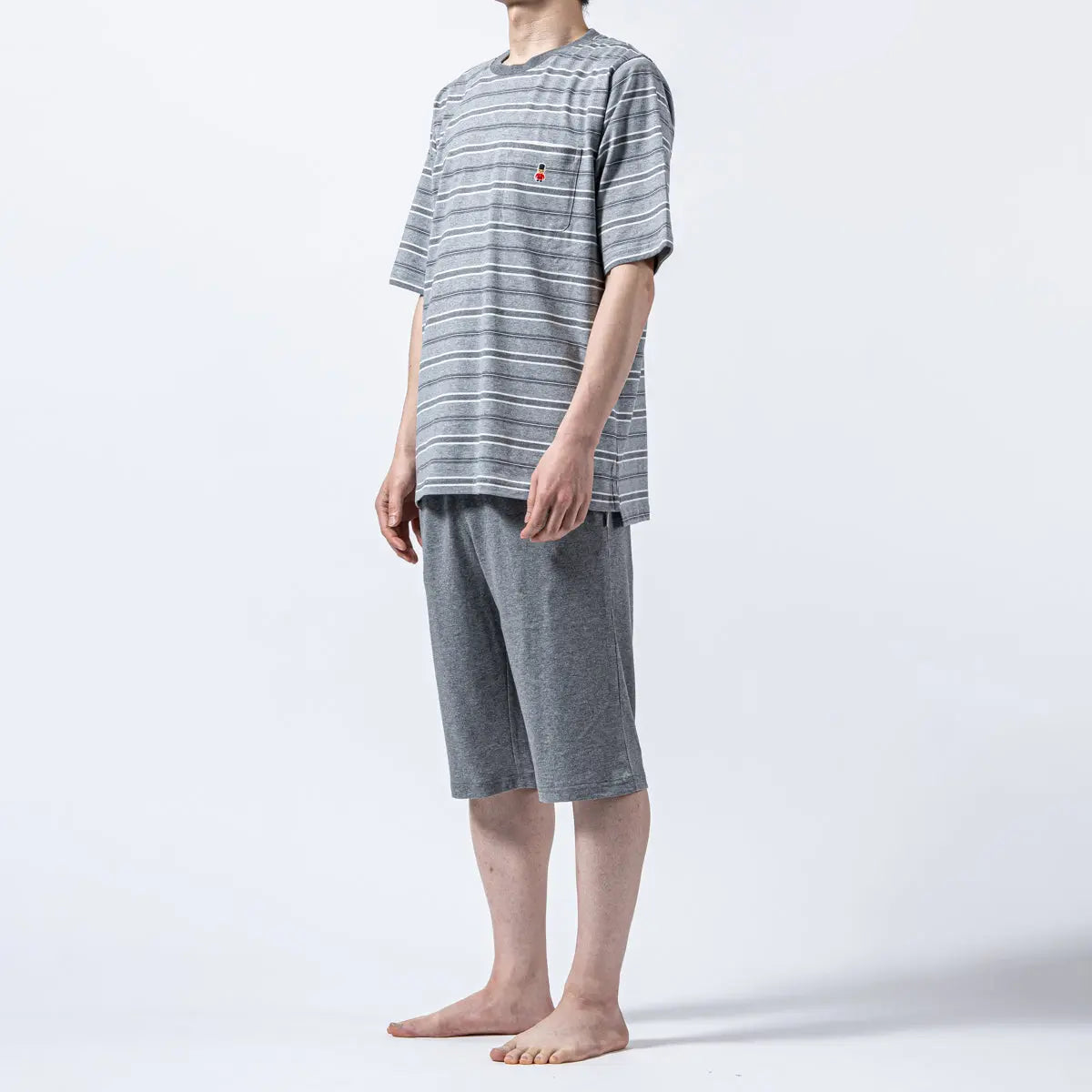 MACKINTOSH PHILOSOPHY マッキントッシュ フィロソフィー パジャマ 40/2天竺ボーダークルー半袖+無地ハーフパンツ - パジャマ RENOWNINX ONLINE SHOP