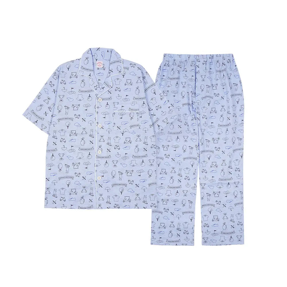 Brooks Brothers ブルックス ブラザーズ パジャマ リップルゴルフプリント - パジャマ Sax / L RENOWNINX ONLINE SHOP