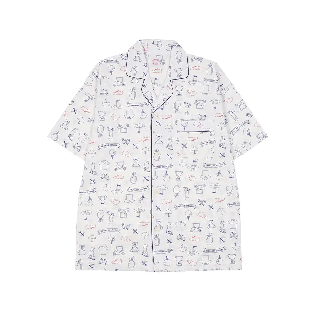 Brooks Brothers ブルックス ブラザーズ パジャマ リップルゴルフプリント - パジャマ RENOWNINX ONLINE SHOP