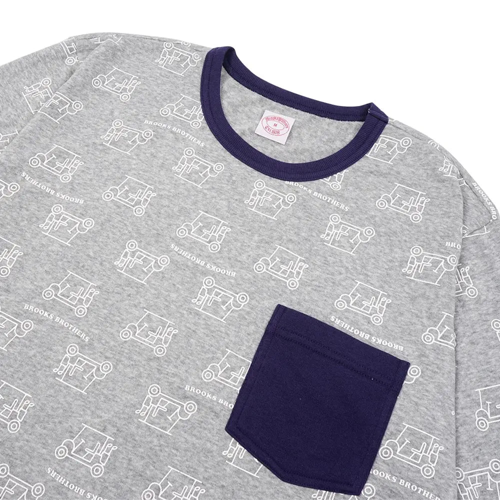 Brooks Brothers ブルックス ブラザーズ パジャマ パイルゴルフカートプリントクルー - パジャマ RENOWNINX ONLINE SHOP