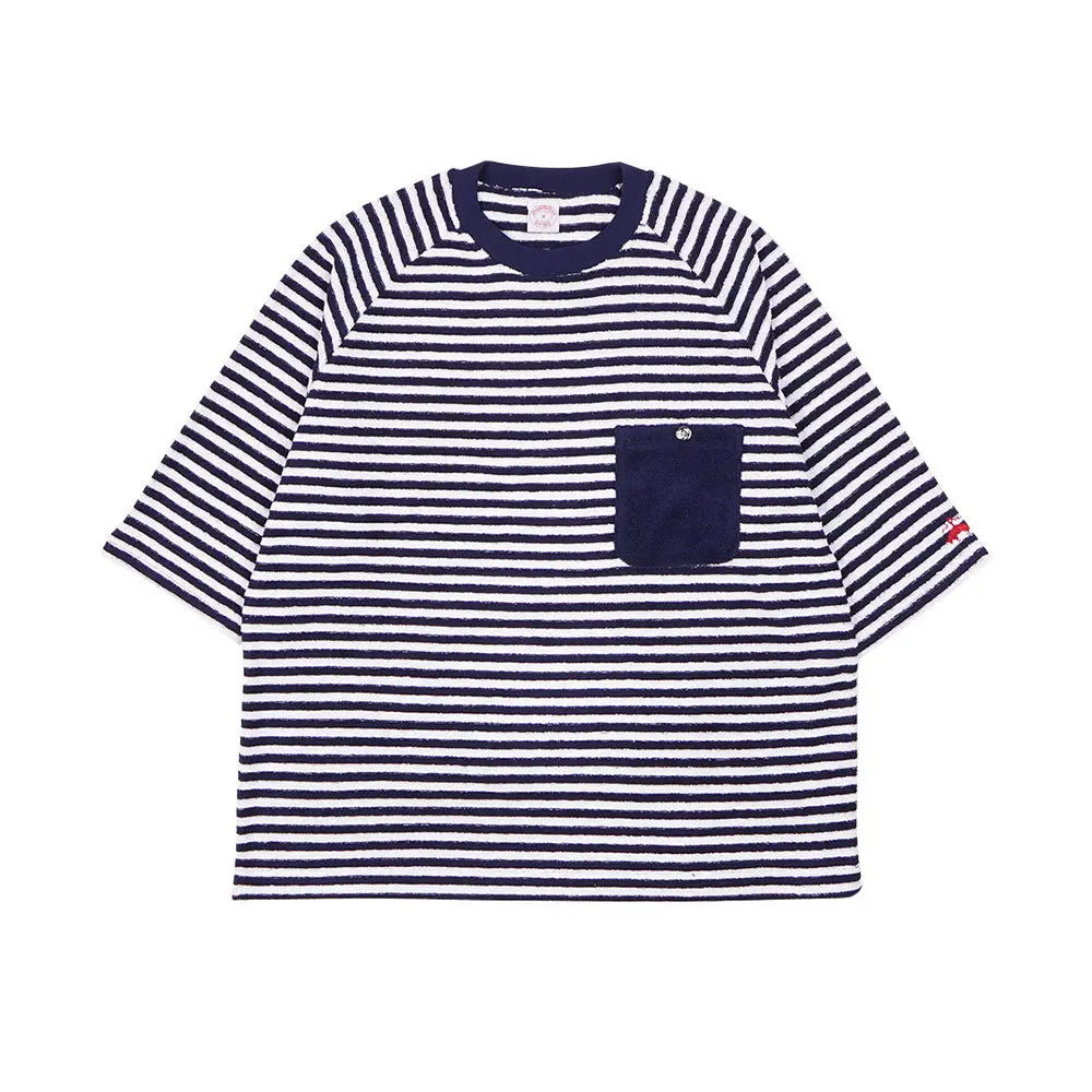 Brooks Brothers ブルックス ブラザーズ Tシャツ ソフトパイルボーダー&無地クルー - パジャマ Blue / L RENOWNINX ONLINE SHOP