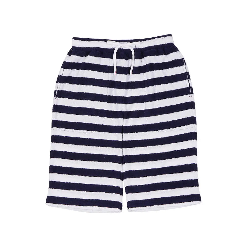 Brooks Brothers ブルックス ブラザーズ ソフトパイルボーダー&無地ハーフパンツ - パジャマ Blue / L RENOWNINX ONLINE SHOP