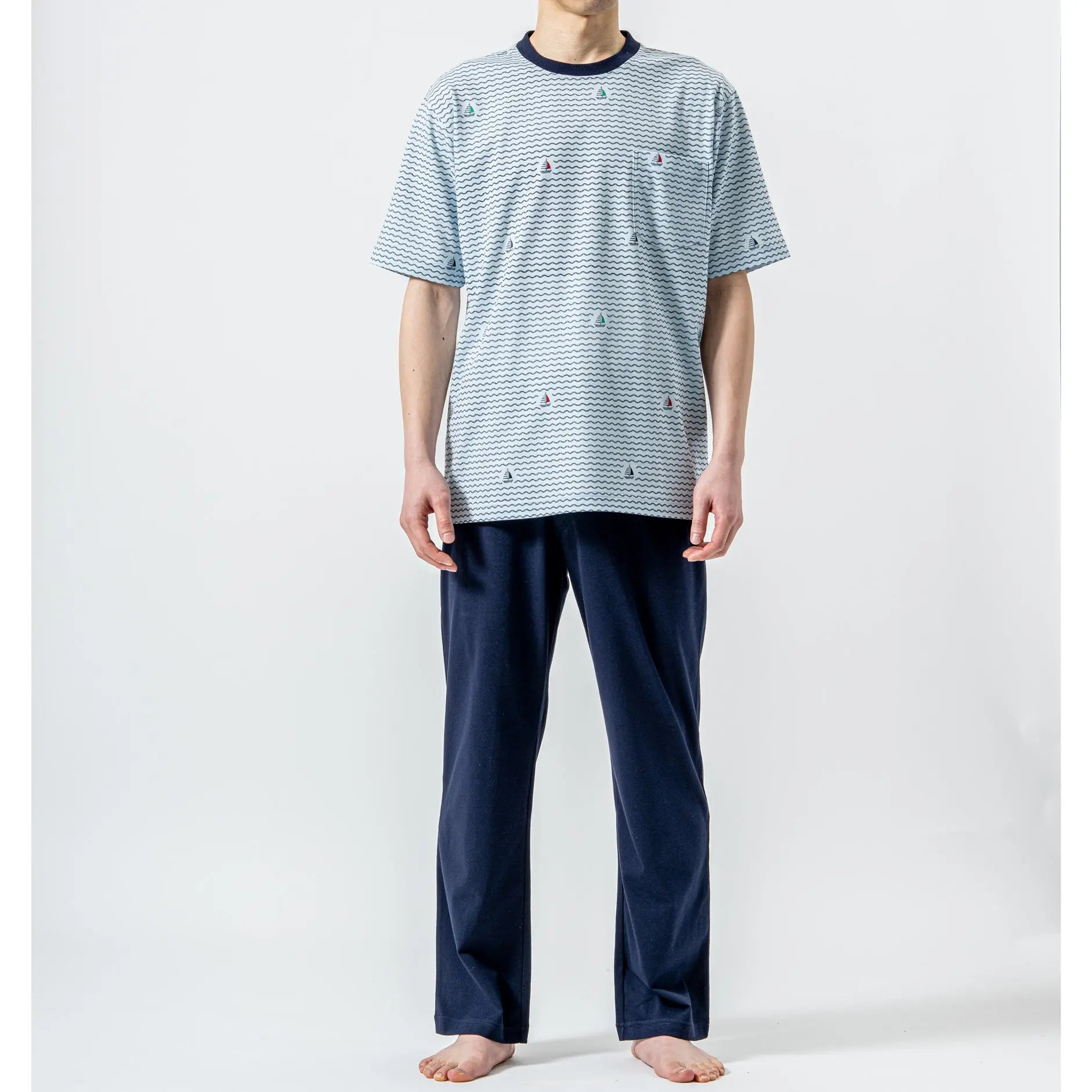 Brooks Brothers ブルックス ブラザーズ パジャマ 天竺ヨットプリントクルー - パジャマ RENOWNINX ONLINE SHOP