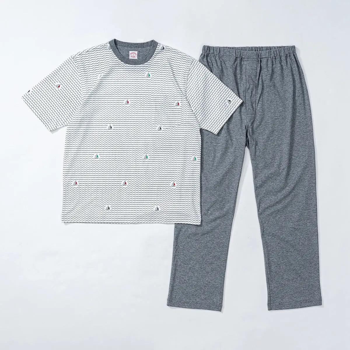 Brooks Brothers ブルックス ブラザーズ パジャマ 天竺ヨットプリントクルー - パジャマ White / LL RENOWNINX ONLINE SHOP