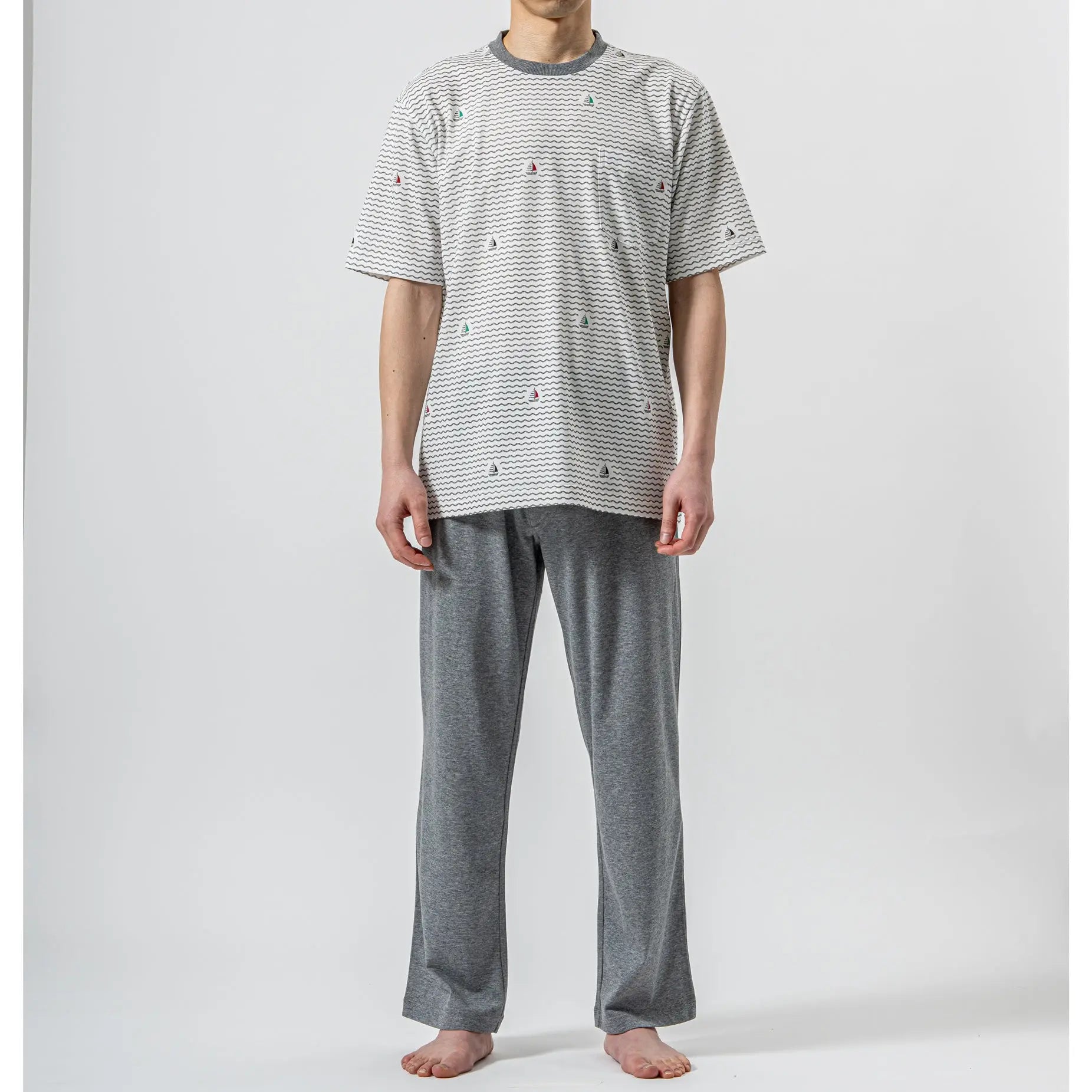 Brooks Brothers ブルックス ブラザーズ パジャマ 天竺ヨットプリントクルー - パジャマ RENOWNINX ONLINE SHOP