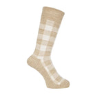 MACKINTOSH LONDON マッキントッシュ ロンドン ソックス ブロックチェック - カジュアルソックス Beige / 25-27 RENOWNINX ONLINE SHOP